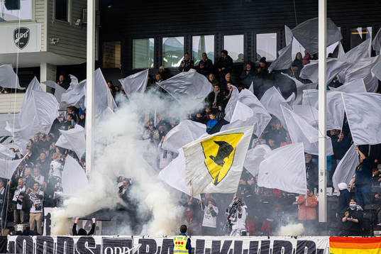 Spectators in the stands