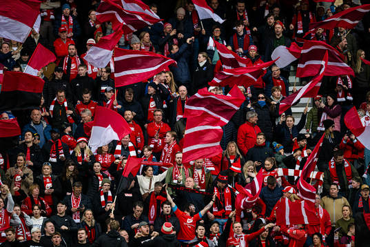 Spectators in the stands