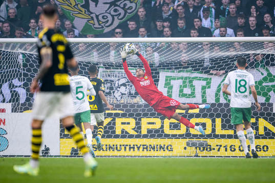 Hammarbys målvakt Oliver Dovin