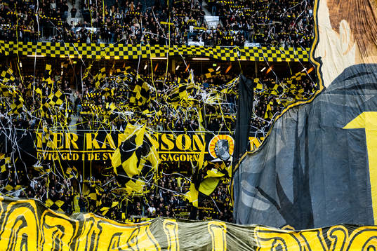 under fotbollsmatchen i Allsvenskan mellan AIK och Hammarby