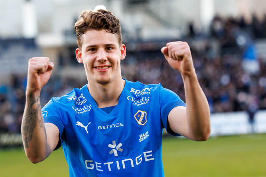 Halmstads Gabriel Wallentin jublar