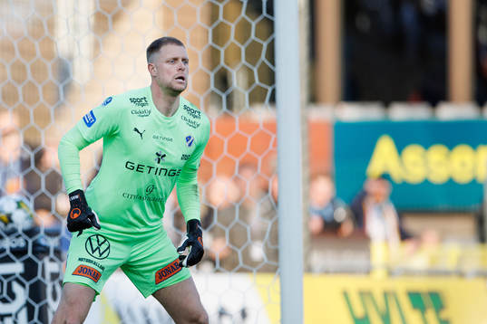Halmstads målvakt Malkolm Nilsson Säfqvist