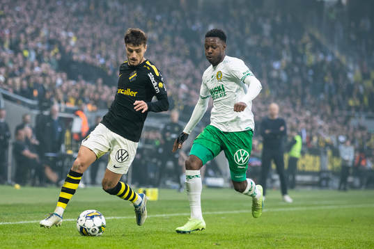 s Vincent Thill och Hammarbys Shaquille Pinas