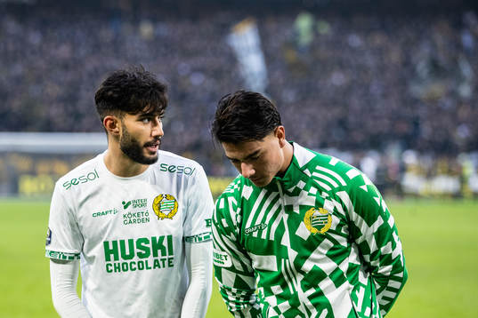 Hammarbys Montader Madjed och Jusef Erabi deppar