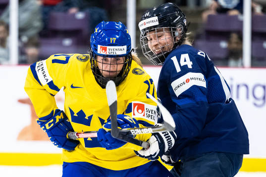 Sofie Lundin of Sweden and Krista Parkkonen of Finland
