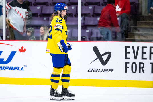 Hanna Thuvik of Sweden looks dejected