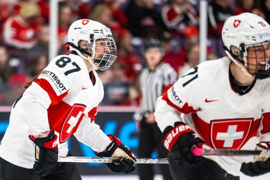 Cindy Joray and Len Marie Lutz of Switzerland celebrate