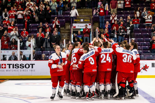 Players of Czech Republic celebrate