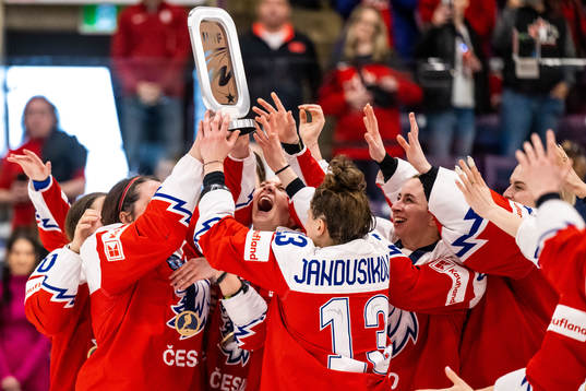 Players of Czech Republic celebrate