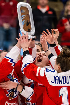 Players of Czech Republic celebrate