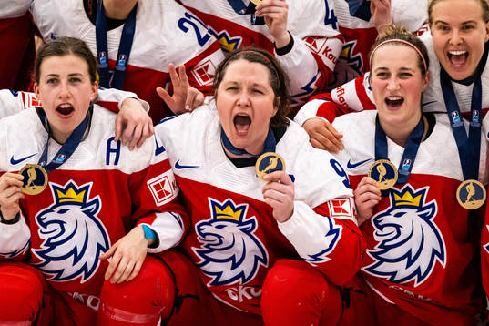 Players of Czech Republic celebrate