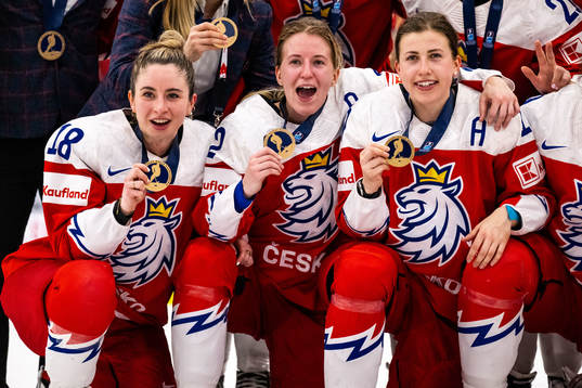 Players of Czech Republic celebrate