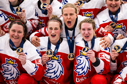Players of Czech Republic celebrate