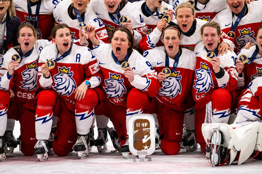 Players of Czech Republic celebrate