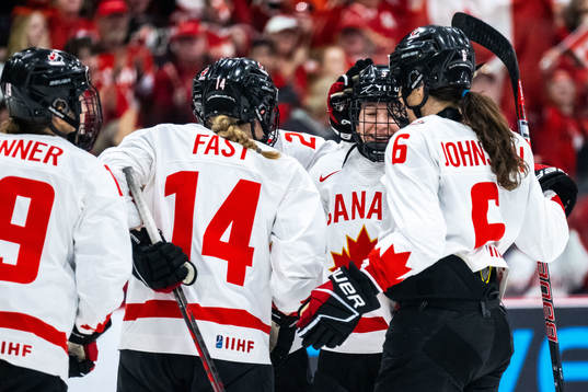 Renata Fast and Jocelyne Larocque of Canada of Canada
