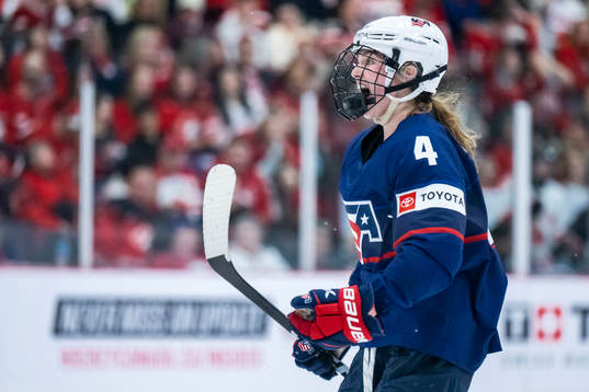 Caroline Harvey of USA celebrates