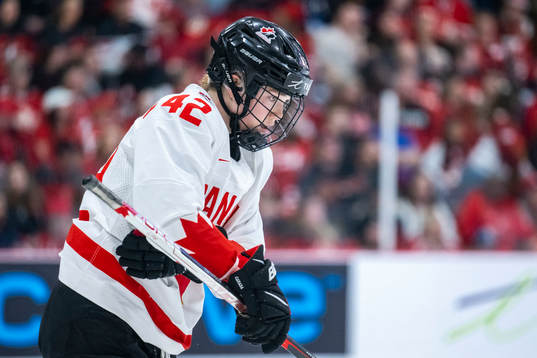 Claire Thompson of Canada looks dejected