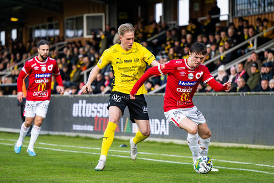 Mjällbys Herman Johansson och Degerfors Oscar Wallin