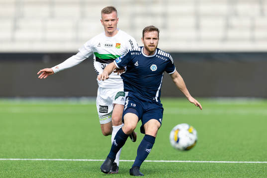 GAIS Alexander Ahl Holmström och Utsiktens Erik Gunnarsson