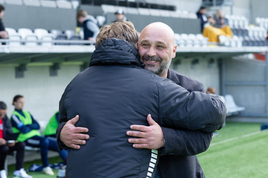 GAIS tränare Fredrik Holmberg och Utsiktens manager Bosko