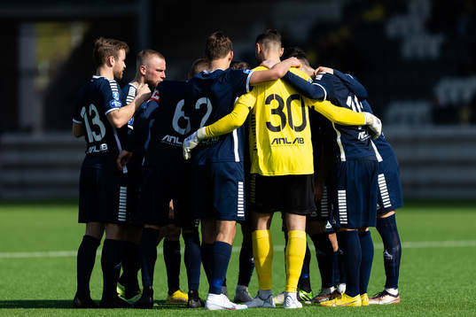Utsiktens spelare samlade innan andra halvleken av