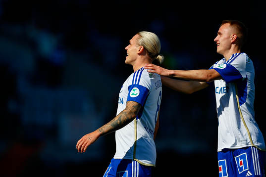 IFK Norrköpings Arnor Sigurdsson och Victor Stange Lind