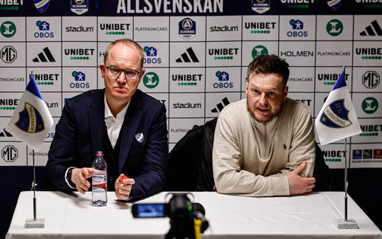 IFK Norrköpings tränare Glen Riddersholm och Värnamos