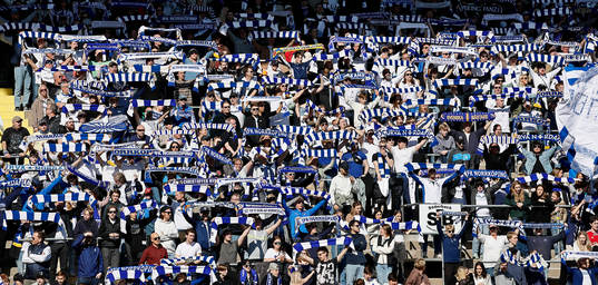 IFK Norrköpings supporters jublar