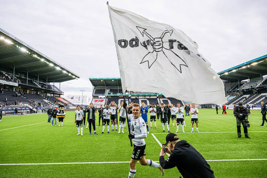 Mikael Norø Ingebrigtsen of Odd celebrates