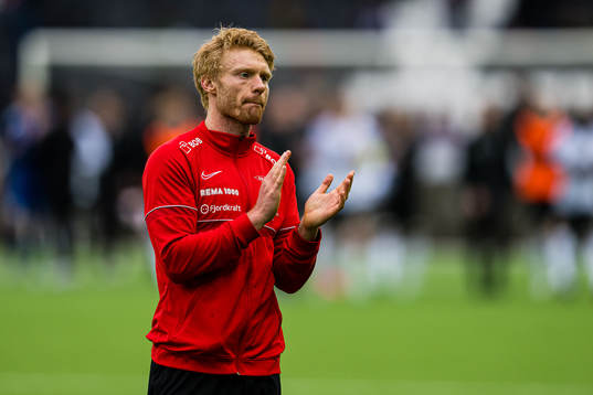 Sivert Heltne Nilsen of Brann looks dejected