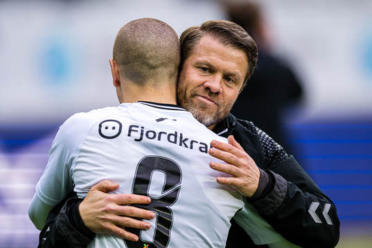 Milan Jevtovic of Odd and Pål Arne "Paco" Johansen, head