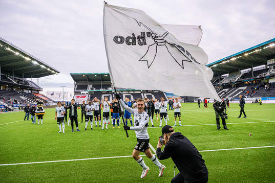 Mikael Norø Ingebrigtsen of Odd celebrates