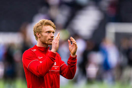 Sivert Heltne Nilsen of Brann looks dejected