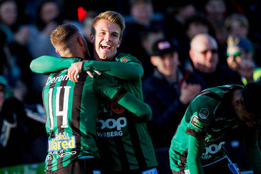 Varbergs Victor Karlsson jublar