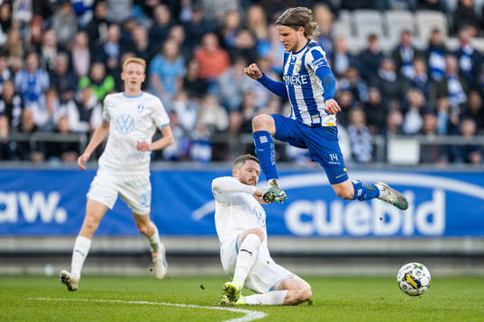 Malmö FFs Lasse Nielsen och IFK Göteborgs Gustaf Norlin