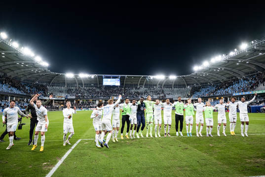 Malmö FFs spelare jublar