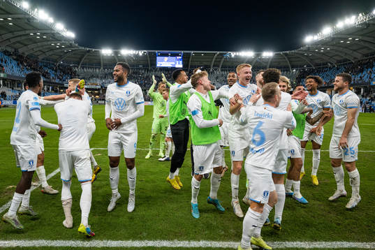 Malmö FFs spelare jublar