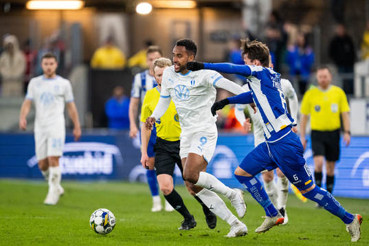 Malmö FFs Isaac Kiese Thelin och IFK Göteborgs Anders