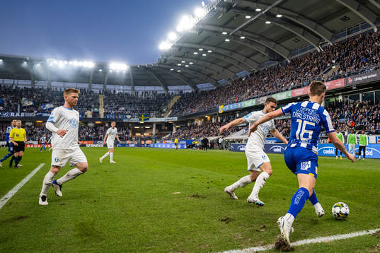 Malmö FFs Anders Christiansen och Gabriel Busanello