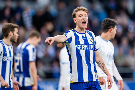 IFK Göteborgs Sebastian Hausner reagerar