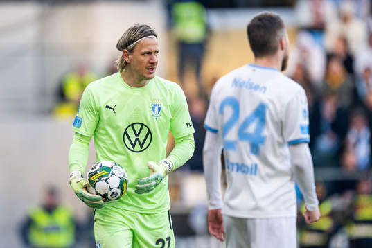 Malmö FFs målvakt Johan Dahlin