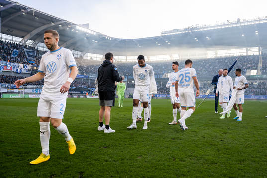 Malmö FFs Anton Tinnerholm och Isaac Kiese Thelin