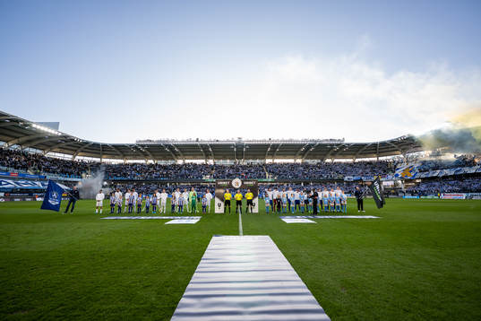Malmö FFs och IFK Göteborgs spelare