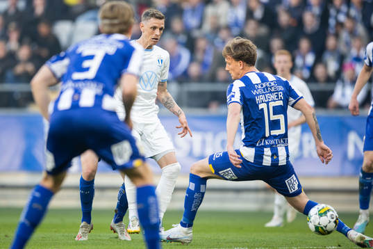 Malmö FFs Søren Rieks och IFK Göteborgs Sebastian Hausner