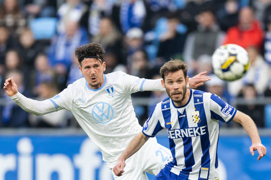 Malmö FFs Stefano Vecchia och IFK Göteborgs Emil