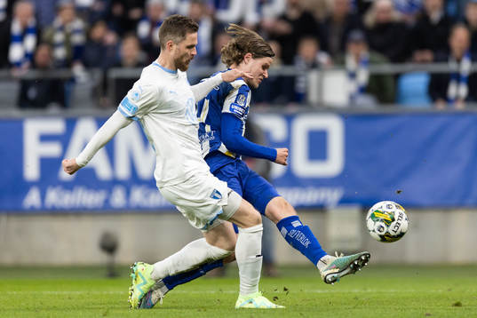 Malmö FFs Lasse Nielsen och IFK Göteborgs Gustaf Norlin