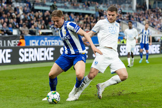 IFK Göteborgs Linus Carlstrand och Malmö FFs Gabriel