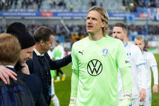 Malmö FFs målvakt Johan Dahlin