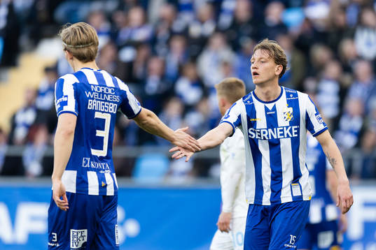 IFK Göteborgs Johan Bångsbo och Sebastian Hausner