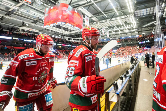 Modos Pontus Näsen och Emil Wahalberg deppar